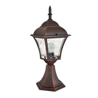 Záhradná lampa stojaca 40 cm nízka, 1 x E27, čerešňa