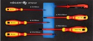 HOGERT SADA VLOŽKOVÝCH SKRUTKOVAČOV 1000V 6 ks. SKÚMAVKA