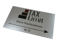 informačná tabuľa s logom 35x20cm UV laminát