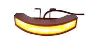 Oranžová LED stroboskopická smerová lampa. Boomer Croissant