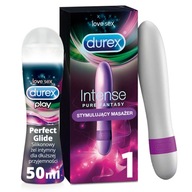 Vibrátor DUREX Intenzívny masážny prístroj Pure Fantasy + gél