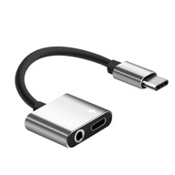 Adaptér USB-C na Mini Jack 3,5 mm + napájanie USB-C