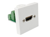 Modul MEDIABOX 45x45 HDMI TERMINAL BLOCK zásuvka biela