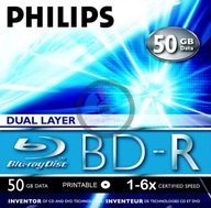 Philips BD-R DL 50GB x6 na tlač 5ks