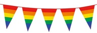 Girlandové vlajky trojuholníky LGBT RAINBOW 8 m 44720