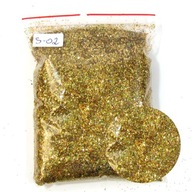 Sypké trblietky do nástenných omietkových farieb GOLDEN HOLO 1kg S02