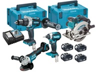 MAKITA KIT DGA506 DDF481 DTD153 DSS610 -18V HIT