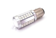 LED BAY15D, P21/5W červená 12V-24V 17W canbus