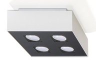 Štýlové stropné svietidlo MONO 4 White Square LED SOLLUX