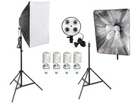 OSVETLENIE SET softbox 50x70 cm 1600W Jas