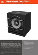 JBL STAGE 800BA 200W AKTÍVNY SUBWOOFER DO AUTA