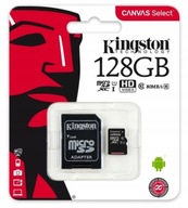 KINGSTON PAMÄŤOVÁ KARTA microSD 128GB S ADAPTÉROM