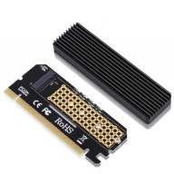 M.2 NVMe M Key SSD to PCI-e x16 Adaptér + Radiátor