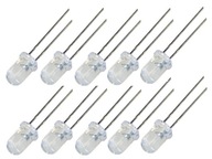 LED žiarovka 5 mm skutočné 12V farby 10ks