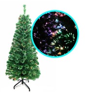 Umelý vianočný stromček LED z optických vlákien 210 cm, farebný