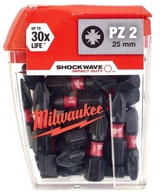 MILWAUKEE SKRUTKOVACÍ BIT PZ2 25mm 25ks