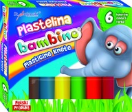 Plastelína 6 farieb mäkké Bambino ORIGINÁL