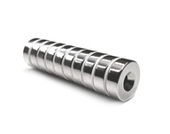 NEODYMOVÝ MAGNET NA SKRUTKU 20x7,5/4,5x5mm 10 KS