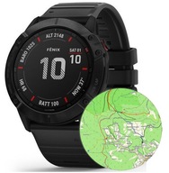 GARMIN FENIX 6X PRO Black + OMap of Poland Topo