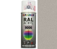 MOTIP RAL ACRYL 9006 POLOMATNÁ DVOJFAREBNÁ AKRYLÁTOVÁ FARBA SPREJ 400 ML