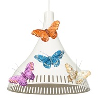 Závesná lampa BUTTERFLY KONE, BIELA, môže byť LED