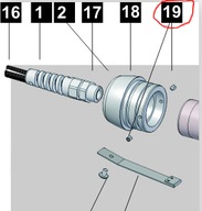 Upevňovacia skrutka upevňovacej objímky M6060 POTIS