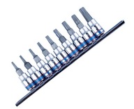 Zásuvky 1/4 bitov TORX T8-T40 9ks KING TONY 2109PR