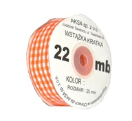 KAROVANÁ SATÉNOVÁ stuha, šírka 25 mm, stuha 22 m