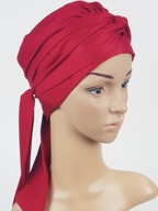 Turban Ayliz červený šál, turbany Eva Design