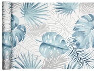 Tropická tapeta ako WATERCOLOR BLUE monstera