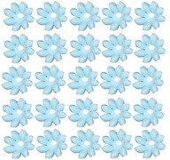 MINI BLUE DAISIES CUKROVÁ TORTA KVETY - 50 KS