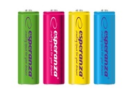 Nabíjateľné batérie R6 AA 2000 mAh ESPERANZA x 4