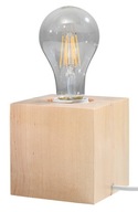 Drevená stolná lampa ARIZ E-27 LED