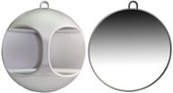 Okrúhle zrkadlové zrkadlo do obývačky Large Silver