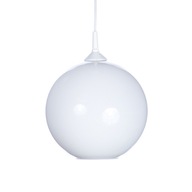 LAMPA 4054 - biela guľa - sklo MODERNÁ pr. 25 cm