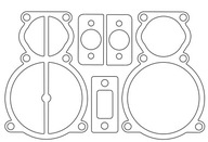 Sada tesnení hlavy čerpadla B6000 Abac Oma Fiac