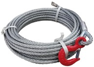 Oceľové lano pre navijak navijak 5mm 15m hák