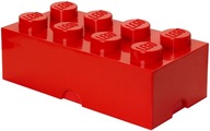 LEGO KONTAJNER BRICK 8 KRABICE ČERVENÁ VEĽKÁ