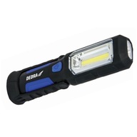 Batériová lampa DEDRA L1022. LED 3W COB + 1W LED USB