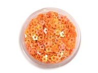 CK-114 STAR SEQUINS 3mm oranžová AB 245g VEĽKOOBC