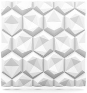 Polystyrénové nástenné panely 3D 60x60 HEXAGON