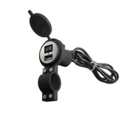 NABÍJAČKA NA MOTORKU, SKÚTER, USB ZÁSUVKA 12V 2,1A