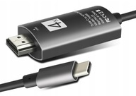 USB C KÁBLOVÝ ADAPTÉR HDMI NÁBOJ USB TYP C NA HDMI MHL HD 4K 2M