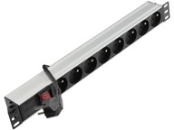 NEKU Power strip RACK 19'' 1U 8 gn vypínač