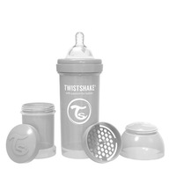 Twistshake Antikoliková fľaša šedá 260ml 2m+