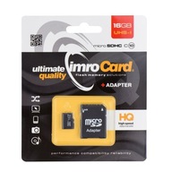 PAMÄŤOVÁ KARTA MICROSD 16GB S ADAPTÉROM TRIEDY 10