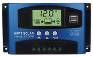 Regulátor nabíjania 40A Solar 12/24V LCD USB PWM