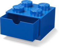 LEGO CONTAINER BRICK 4 ZÁSUVKOVÝ MODRÁ STOL