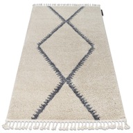 Marocký koberec kilim 80x150 MEKNES krémová #GR2820