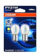 Halogénová žiarovka Osram PY21W Diadem Chrome 2 ks